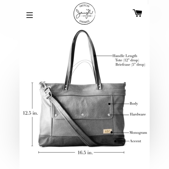 Jenny N Designs Custom Archive Tote Tan/Leopard EUC - Picture 7 of 13